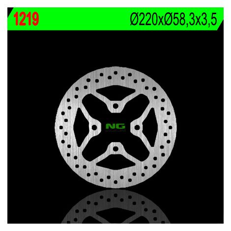 Disco de freno delantero para scooters Honda de 50-150 cc, acero, 220 mm, 4 orificios.