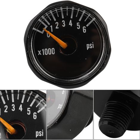 Manomètre CO2 Haute Précision 1/8 NPT, Jauge Pression 6000 PSI pour Micro Applications