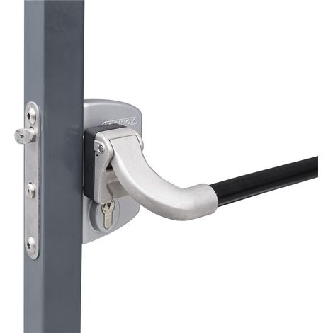 Locinox – Serrure anti-panique pour carrés 60 à 80 mm – Aluminium thermolaqué – Mécanisme acier inoxydable – Certifiée EN179