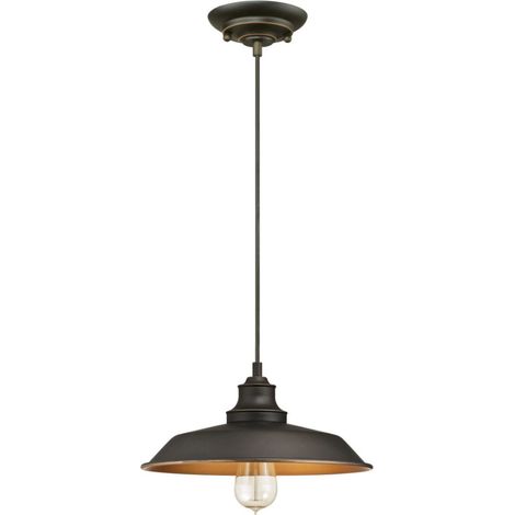 One-Light Pendant Iron Hill Oil Rubbed Bronze (1/5)