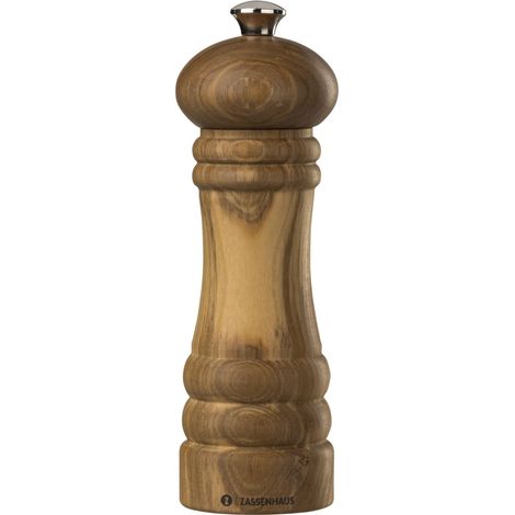 Molinillo de pimienta zassenhaus berlin madera de olivo 18 cm