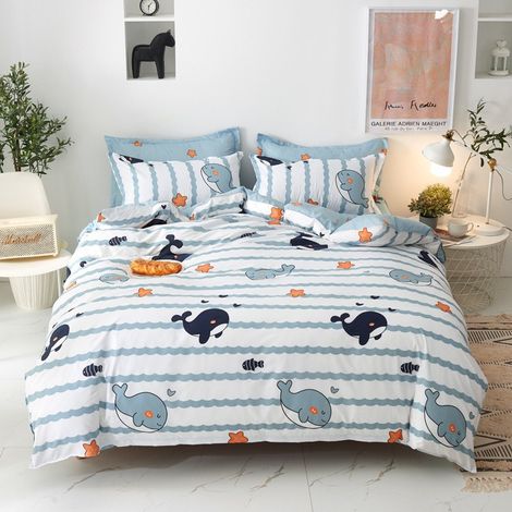 Housse de couette 155x220cm + 2 Taies d'oreiller 80x80cm, Pour deux personnes (1/3)