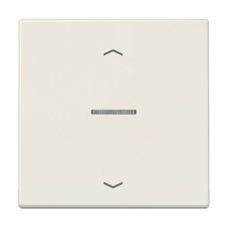 Jung Tecla para pulsador KNX, F10, con símbolos de flecha, con guía de luz, Duroplast, Serie LS, blanco LS 101 KO5P