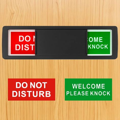 Türschild „Bitte nicht stören“ 18x5, Schiebetüranzeige für Home Office, Schild „Bitte nicht stören“, Willkommensschild, Schild „Bitte nicht stören“.