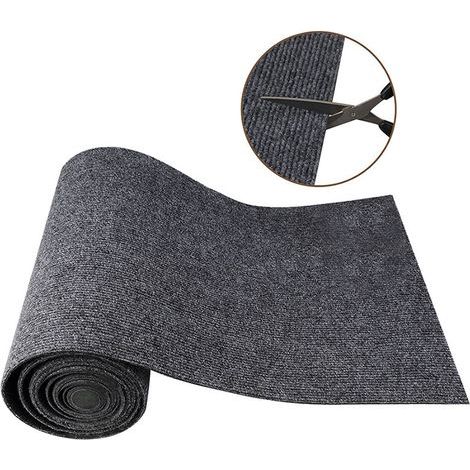 Tapis anti-griffures autocollant 40×100 cm, gris découpable (1/5)