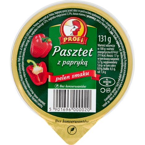Pâté professionnel aux poivrons 131 g (1/2)