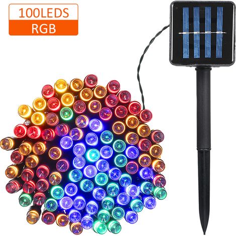 Tomshine Guirlande Lumineuse Solaire 100/200 LED 2 Modes Éclairage Fête Noël IP65 Étanche Extérieur Décorative Fée Pour Réveillon Salon Jardin Terrasse (1/2)