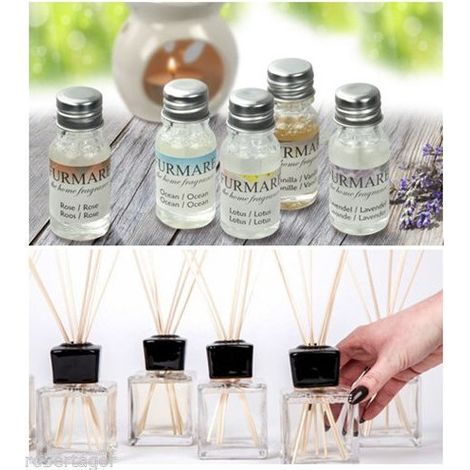 TrAdE Shop Traesio - 3 Profumo Aroma 10ml Olio Essenziale Per Profumatori Ambiente Casa Aromaterapia -