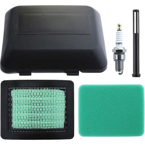 Filtre à Air avec Couvercle pour Honda GCV160-OHC GCV135 GCV160 GCV190 Tondeuse GX100 Moteur et Plus, Filtre a Air + Pré Filtre + Couvercle + Filtre Essence + Bougie Pièces Filter Accessoire