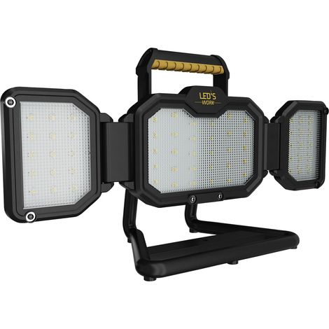 Led's Work LED Akku Arbeitsstrahler, 30W, 3000 Lumen, IP54, dimmbar (1/5)