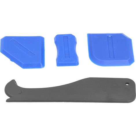 Kit de 4 outils de lissage silicone pour joints d'étanchéité, finisseurs de calfeutrage salle de bain et cuisine, accessoires de masticage. (1/5)