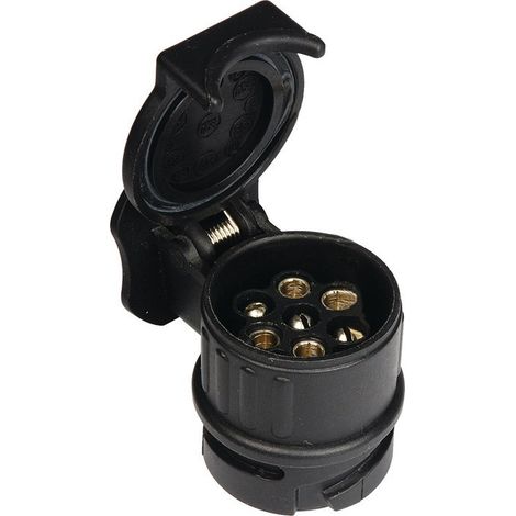 Mini adaptador corto Ku. Voltaje 12 V G.0.08kg negro 7 pines sueltos