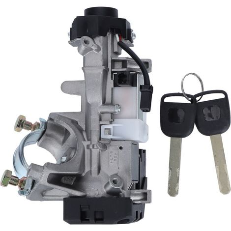 Serrure à cylindre de commutateur d'allumage de transmission automatique, avec 2 clés, puce 48, adaptée à Honda Accord/CRV/Odyssey (1/4)