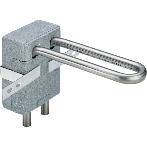 Bloc de raccordement de radiateur Sanfix 1097.9 en acier inoxydable 15 x 150 mm - antirouille