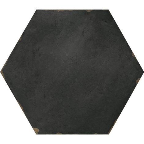 Carrelage Imitation Carreaux de ciment CAPRI 14x16 Sorrentine Nero - Les Carreaux de Jean (1/5)