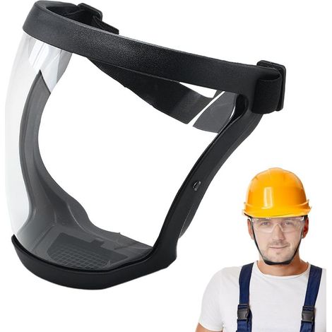 EASYCOMFORT Visière de Protection Complète Transparente Anti-Buée, Masque Facial Réutilisable HD avec Sangle Réglable pour Homme et Femme (1/5)