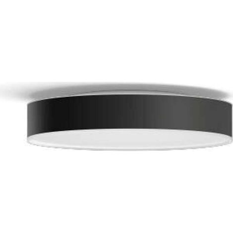 Philips Hue White Ambiance Enrave plafón negro 38 cm (1/4)