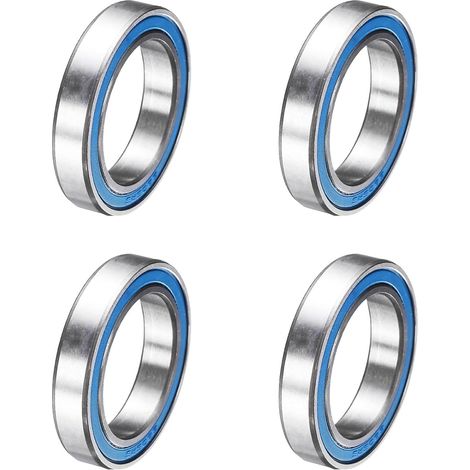 4pcs 6805-2RS Micro Deep Groove Ball Bearings, 25x37x7mm Double Sealed Steel Rigid Ball Bearings with Rubber Seal for Electric Motor, Z4 (ABEC5) (1/5)