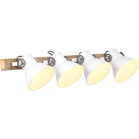 320516 Industrial Wall Lamp White 90x25 cm E27 vidaXL