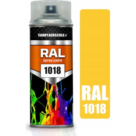 Vernice spray acrilica RAL 1018 giallo chiaro lucido 400 ml (1/2)