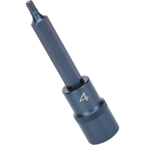 Embout hexagonal à douille en acier allié S2, tournevis long, clé électrique rapide, outil de quincaillerie 100x4 (1/5)