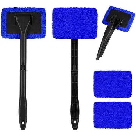 Autowaschbürste Teleskop mit 2 Mikrofaserpads, ausziehbarer Griff (1/5)