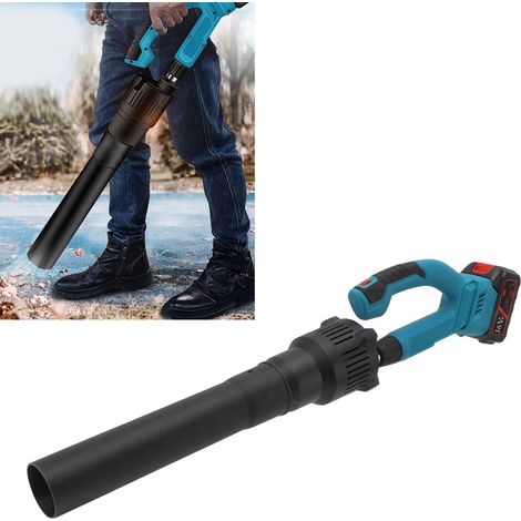 Sèche-cheveux lithium-ion à deux batteries et un chargeur, 100-240 V, appareil de déneigement pour voiture, moteur sans balais, souffleur de feuilles de jardin rechargeable, norme européenne. (1/5)