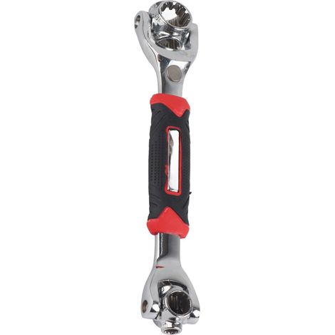Clé à molette rotative double tête 8 en 1, multifonction, 8‑19 mm, magnétique, en métrique, forme os de chien, pour bricolage. (1/5)