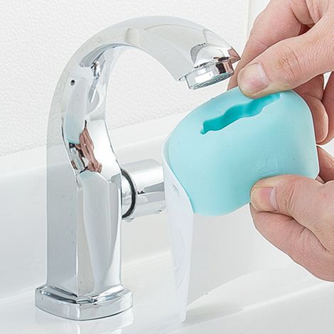 Rallonge de robinet pour enfants, rallonge de poignée d'évier, aide au lavage des mains pour bébés, accessoires de salle de bain et de cuisine (1/5)