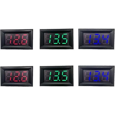 Digitales Voltmeter mit Zweidraht-LED-Anzeige, 70 V AC - 500 VA (abgebildet) (1/5)