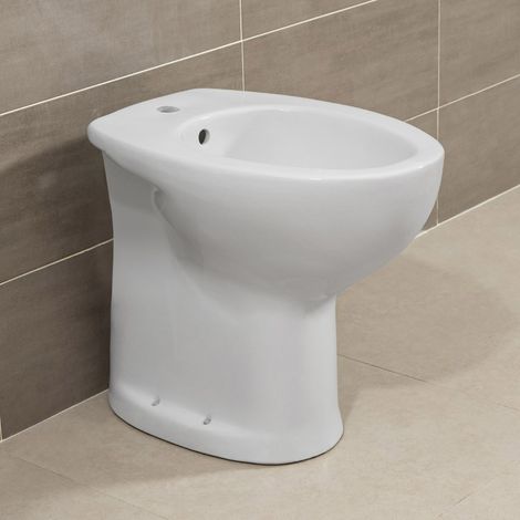 Bidet per anziani e disabili con altezza 49 cm e foro per rubinetto (1/5)