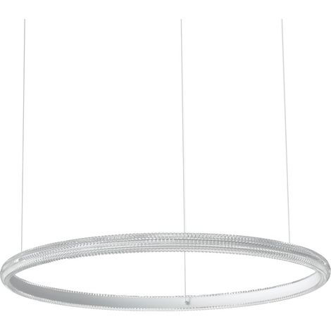 Ideal Lux Sospensione moderna MIRACLE 1 luce LED integrato bianco alluminio
