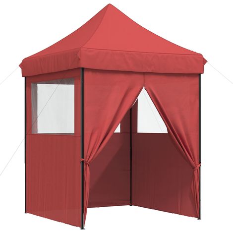 Tenda Party 200 x 200 x 306 cm Borgogna Tessuto Oxford vidaXL