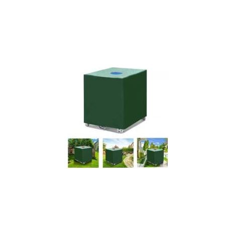 IBC-Containerabdeckung, Sonnenschutzplane, UV-Schutz, 1000 l Regenschutzfolie, Grün (1/5)