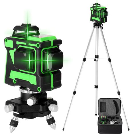 Niveau laser 3D 12 lignes base rotative 220V