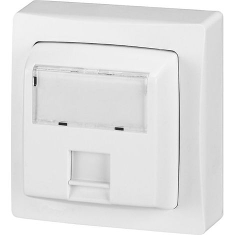 Prise RJ45 catégorie 5e FTP Appareillage saillie complet blanc LEGRAND 086061