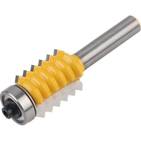 Fraise à tenonner à entures multiples, outil de fraisage pour colle, tenonneuse en V en acier 45, queue de 8 mm, diamètre 24 mm (1/5)