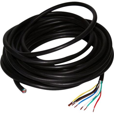 Câble d'alimentation 10262 – 7 conducteurs – Section 0,75 mm² – Longueur 10 m – Normes ISO 1724 et 11446 – Matériau PVC – (1/2)