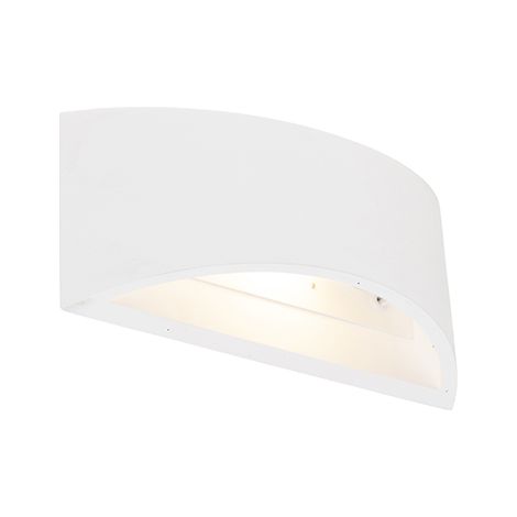 Moderne Wandleuchte Weiß 20cm mit Lichteffekt - Tum