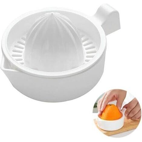 Presse Agrume Manuel, Presse Agrumes Orange Citron Manuel, Presses à jus Professionnelles avec récipient 230ml pour fruits, citron, citron vert, orange, presse-agrumes pour ménage