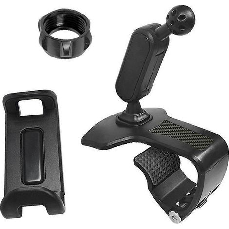 Support téléphone voiture ajustable pour tableau de bord, support GPS réglable pour visualisation musique et cartes, support mobile voiture universel. (1/4)