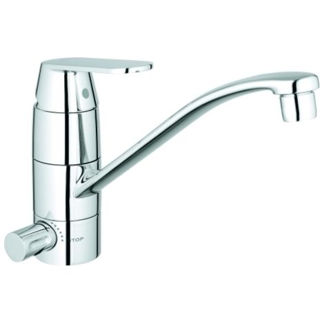 GROHE Grifo EH-SPT Eurosmart C 31161 caño plano válvula de cierre cromado, 31161000 (1/4)