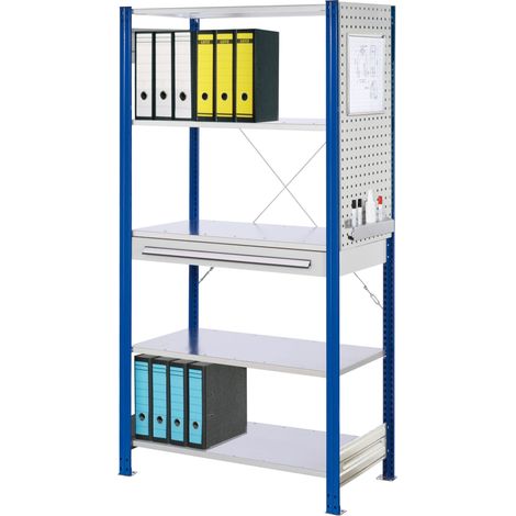 Kappes ®RasterPlan Steckregale 2000x1000x500mm Modell 2 enzianblau