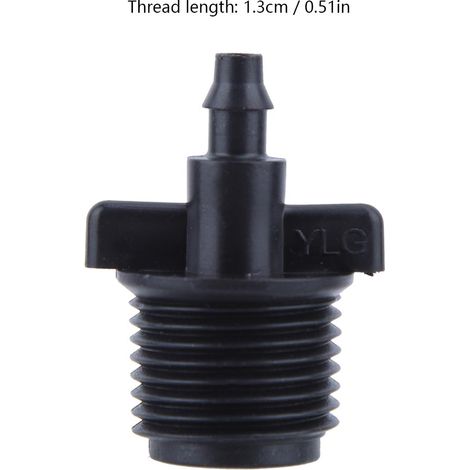 10 Adaptateurs de Raccord 1/2" pour Tuyau d'Arrosage Goutte à Goutte 4/7mm (1/5)