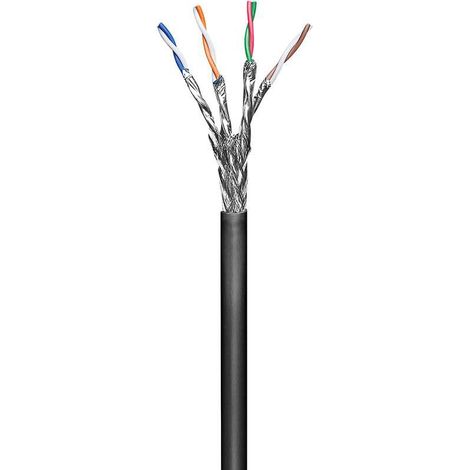 MicroConnect S/FTP CAT6 per esterni, 100 m, nero