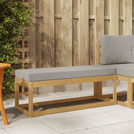 Maison Exclusive - Outdoor Hocker Bank Weiß 115 x 43 x 45 cm Mass (1/4)