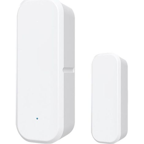 Capteur de porte WiFi : détecteur intelligent d’ouverture/fermeture, sans fil pour les systèmes Windows, avec alertes de notification d’application pour la sécurité (pile non incluse).