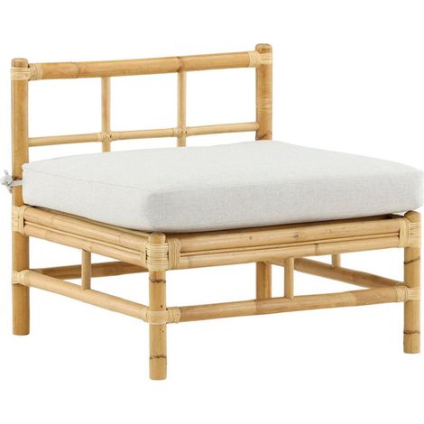 Canapé de Jardin "Cane" 75cm Naturel (1/5)
