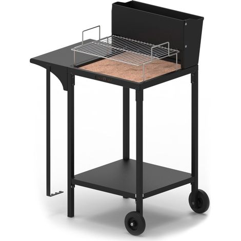 Barbecue a Legna e Carbonella con Griglia in Acciaio Inox Famur BK 6 Multi Fuoco