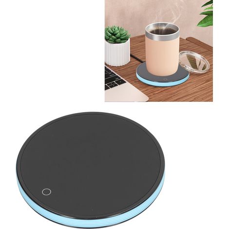 Calentador de tazas de aleación de aluminio de 18 vatios, portátil y práctico para café, té y leche. [Calentador de tazas] + [Modelo] + [Aleación de aluminio portátil] (1/5)